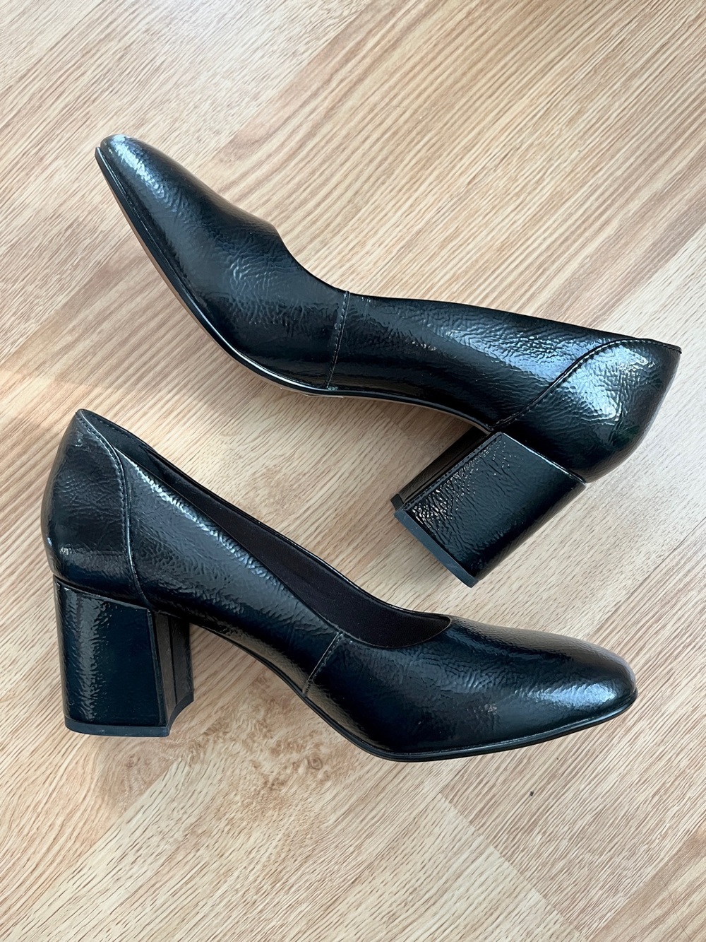 Clarks Chantelle Ava Pumps in Black - Women's Size 8 Block Heel